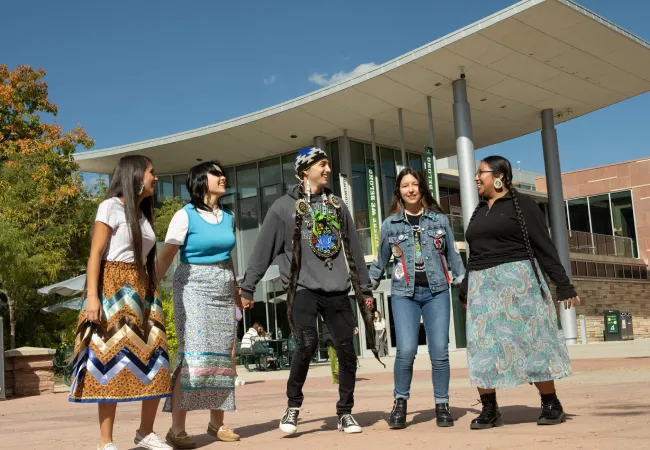 NACC students in front of a CSU building