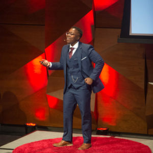 Patrice Palmer speaking at TEDxCSU