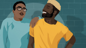 Two Black, Trans people illustrated