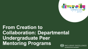 From Creation to Collaboration: Departmental Undergraduate Peer Mentoring Programs