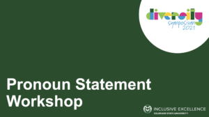 Pronoun Statement Workshop