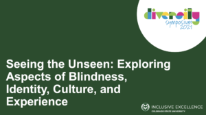 Seeing the Unseen: Exploring Aspects of Blindness, Identity, Culture, and Experience